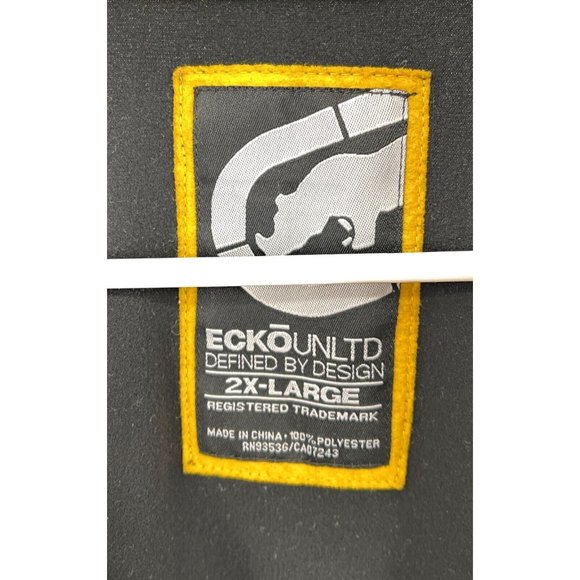 ECKO Men's 2XL Black Spell Out Zipper Sport Running Jacket - Picture 3 of 5